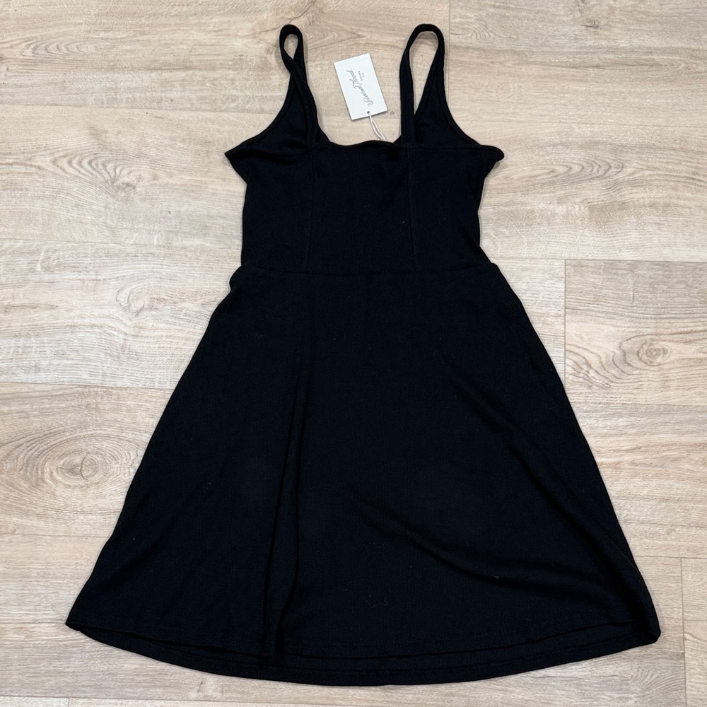 Universal Thread Black Ribbed Mini Dress - Picture 8 of 8